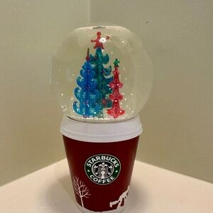 Starbucks 2006 Glittery Snow Globe